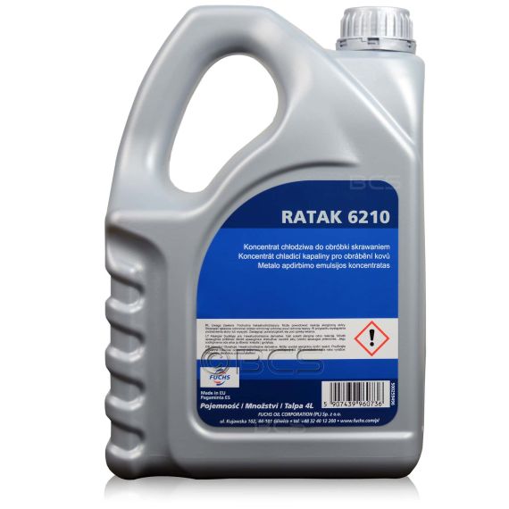 4 litry FUCHS RATAK 6210 - emulsja do obróbki skrawaniem, 2. zdjęcie - sklep olejefuchs.pl
