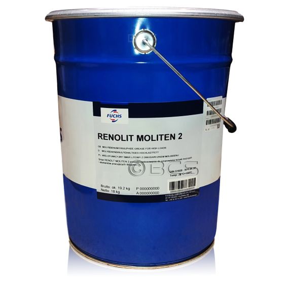18 kg FUCHS RENOLIT MOLITEN 2 - smar litowy z dwusiarczkiem molibdenu, Opakowanie / zestaw: 18 kg - sklep olejefuchs.pl