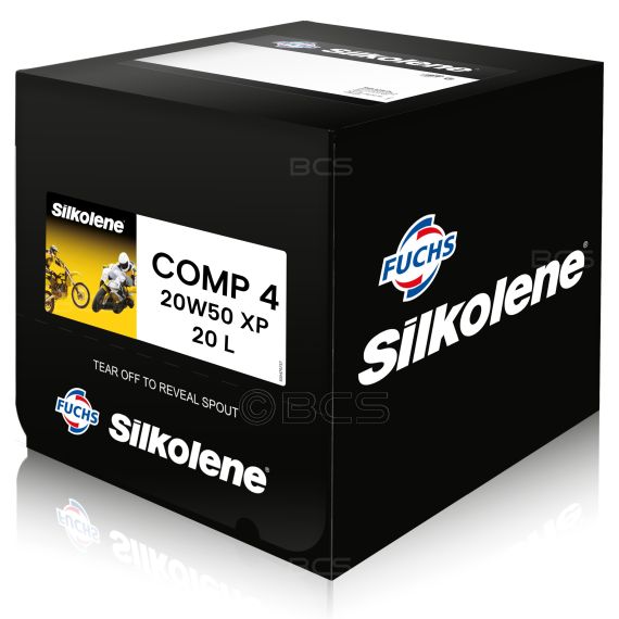 20 litrów FUCHS SILKOLENE COMP 4 20W50 XP - syntetyczny olej silnikowy (4T) do motocykli, Opakowanie / zestaw: 20 litrów, Lepkość SAE: 20W50 - sklep olejefuchs.pl