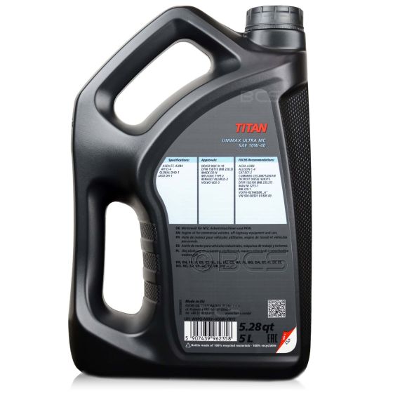 5 litrów FUCHS TITAN UNIMAX ULTRA MC 10W40 - olej silnikowy, Opakowanie / zestaw: 5 litrów, 2. zdjęcie - sklep olejefuchs.pl