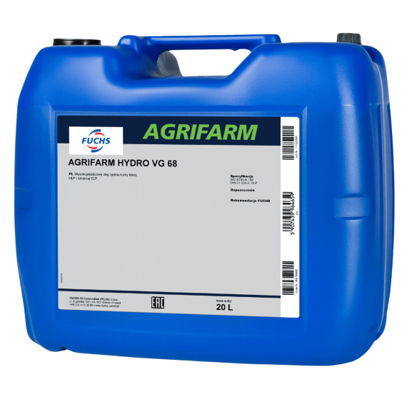 20 litrów FUCHS AGRIFARM HYDRO VG 68 - olej hydrauliczny, Opakowanie / zestaw: 20 litrów - sklep olejefuchs.pl