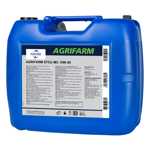 20 litrów FUCHS AGRIFARM STOU MC 10W30 - olej wielofunkcyjny, Opakowanie / zestaw: 20 litrów - sklep olejefuchs.pl