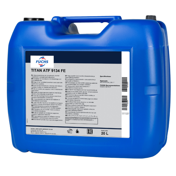 20 litrów FUCHS TITAN ATF 9134 FE (MB 236.17 MERCEDES) - olej do automatycznych skrzyń biegów, Opakowanie / zestaw: 20 litrów - sklep olejefuchs.pl