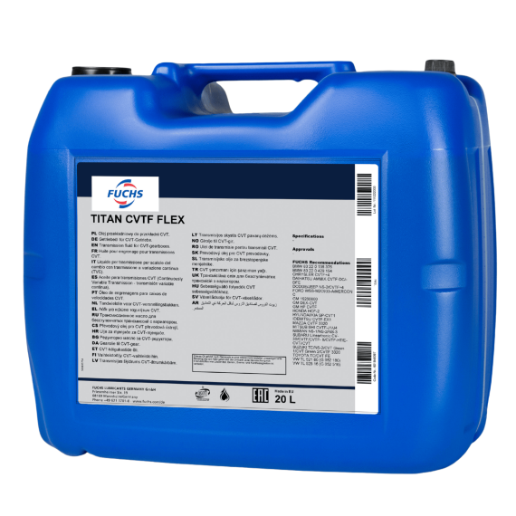 20 litrów FUCHS TITAN CVTF FLEX - olej do skrzyń bezstopniowych CVT, Opakowanie / zestaw: 20 litrów - sklep olejefuchs.pl