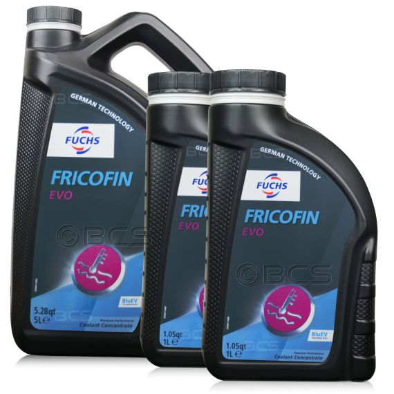 7 litrów FUCHS FRICOFIN EVO (KONCENTRAT) VW G12EVO - płyn do chłodnic / płyn chłodniczy - ZESTAW - TANIEJ, Opakowanie / zestaw: 7 litrów (5 litrów + 2 litry) - sklep olejefuchs.pl