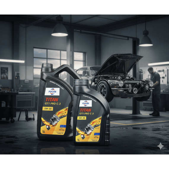 8 litrów FUCHS TITAN GT1 PRO C3 5W30 - ACEA C3, API SN, VW 504 00/507 00, MB 229.51, BMW LL-04 - olej silnikowy - ZESTAW - TANIEJ, Opakowanie / zestaw: 8 litrów (5 litrów + 3 x 1 litr), 6. zdjęcie - sklep olejefuchs.pl