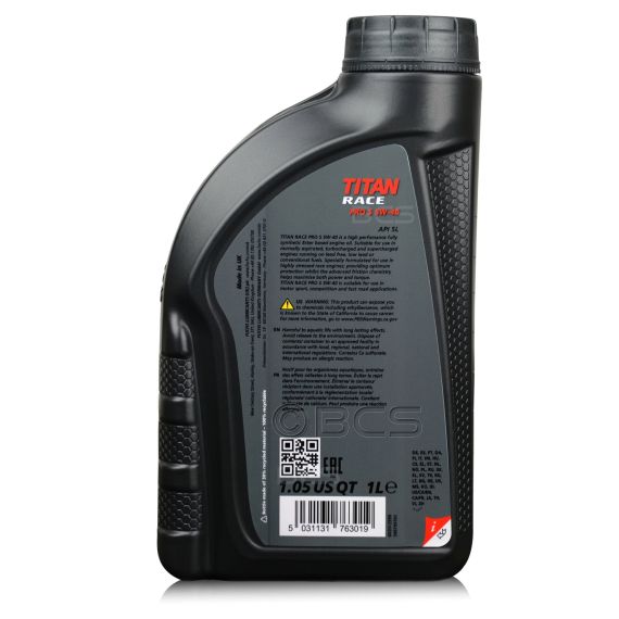 4 litry FUCHS TITAN RACE PRO S 5W40 - w pełni syntetyczny (fully synthetic ester oil) olej silnikowy - estry i PAO - ZESTAW - TANIEJ, Opakowanie / zestaw: 4 litry (4 x 1 litr), Lepkość SAE: 5W40, 2. zdjęcie - sklep olejefuchs.pl