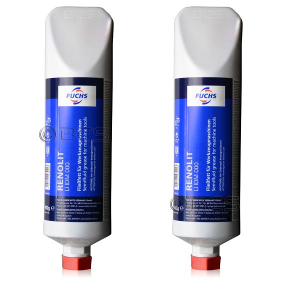 2 sztuki FUCHS RENOLIT LI IDM 000 - smar półpłynny do obrabiarek [dedykowany do DMG MORI] - ZESTAW - TANIEJ, Klasa konsystencji NLGI: NLGI 000, Opakowanie / zestaw: 2 litry (2 x 1 litr) - sklep olejefuchs.pl