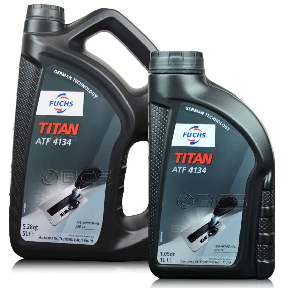 6 litrów - FUCHS TITAN ATF 4134 (MERCEDES MB 236.14) - olej do automatycznych skrzyń biegów - ZESTAW - TANIEJ, Opakowanie / zestaw: 6 litrów (5 litrów + 1 litr) - sklep olejefuchs.pl