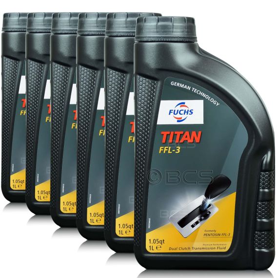 6 litrów FUCHS TITAN FFL-3 (BMW MTF LT-5, MB 236.24) - olej do skrzyń dwusprzęgłowych - ZESTAW - TANIEJ, Opakowanie / zestaw: 6 litrów (6 x 1 litr) - sklep olejefuchs.pl