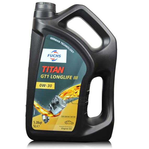 5 litrów FUCHS TITAN GT1 (VW) LONGLIFE III 0W30 VW 504 00 / 507 00 - olej silnikowy - sklep olejefuchs.pl