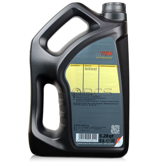 10 litrów FUCHS TITAN CVTF PRO 236.20 - (MERCEDES MB 236.20) olej do skrzyń bezstopniowych CVT - ZESTAW - TANIEJ, Opakowanie / zestaw: 10 litrów (2 x 5 litrów), 2. zdjęcie - sklep olejefuchs.pl