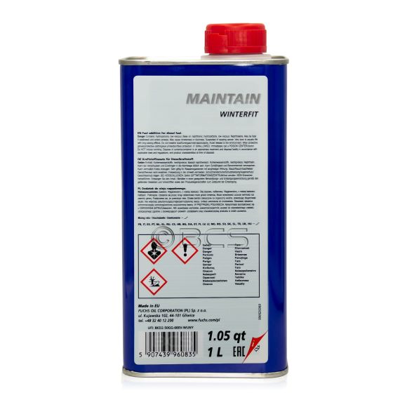 1 litr FUCHS MAINTAIN WINTERFIT - dodatek do paliwa przeciw zamarzaniu, 2. zdjęcie - sklep olejefuchs.pl