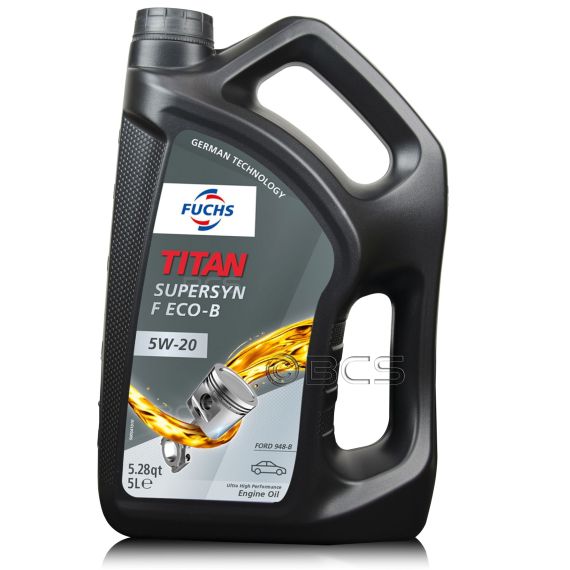 5 litrów FUCHS TITAN SUPERSYN F Eco-B 5W20 FORD WSS-M2C948-B - olej silnikowy, Opakowanie / zestaw: 5 litrów - sklep olejefuchs.pl
