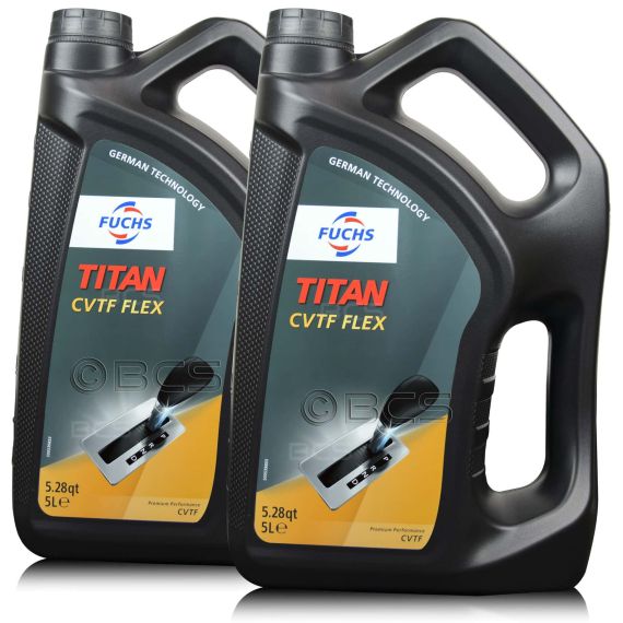 10 litrów FUCHS TITAN CVTF FLEX - olej do skrzyń bezstopniowych CVT - ZESTAW - TANIEJ, Opakowanie / zestaw: 10 litrów (2 x 5 litrów) - sklep olejefuchs.pl