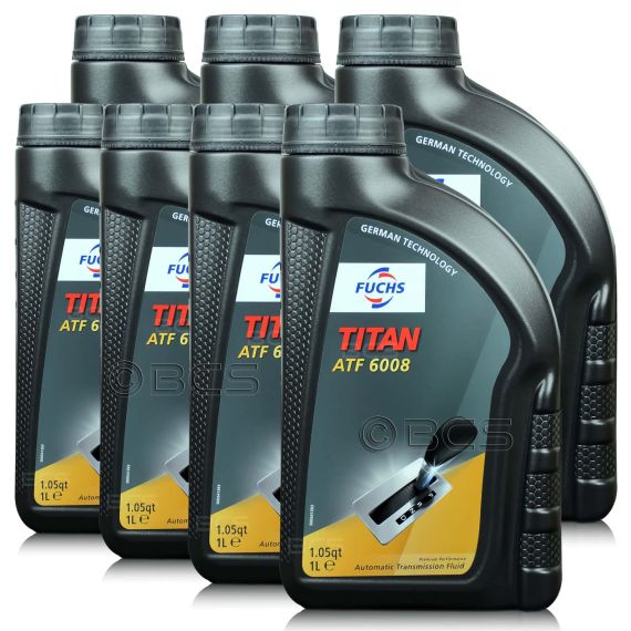 7 litrów FUCHS TITAN ATF 6008 - olej do automatycznych skrzyń biegów - ZESTAW - TANIEJ, Opakowanie / zestaw: 7 litrów (7 x 1 litr) - sklep olejefuchs.pl