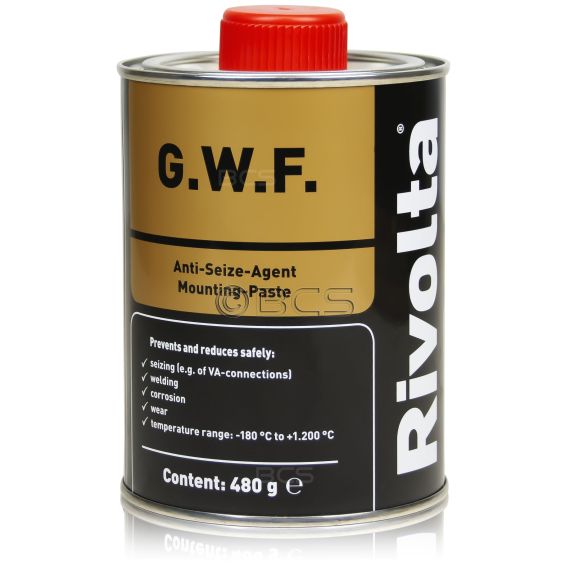 1 sztuka RIVOLTA G.W.F. - pasta montażowa i przeciwzatarciowa [-180°C do +1200°C] - 480g, Opakowanie / zestaw: 480 g - sklep olejefuchs.pl