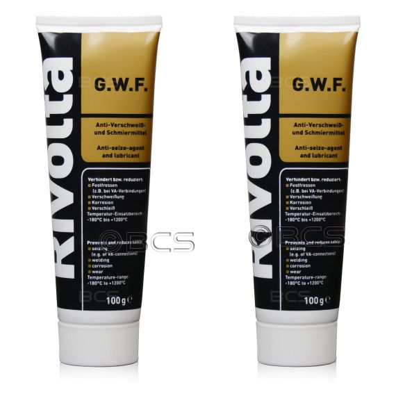 2 sztuki RIVOLTA G.W.F. - pasta montażowa i przeciwzatarciowa [-180°C do +1200°C] - 100g - ZESTAW - TANIEJ, Opakowanie / zestaw: 100 g x 2 - sklep olejefuchs.pl