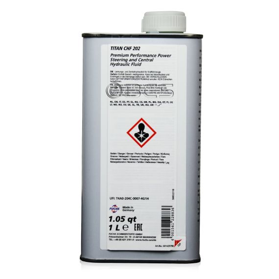 6 litrów FUCHS TITAN CHF 202 - olej / płyn do wspomagania - ZESTAW - TANIEJ, Opakowanie / zestaw: 6 litrów (6 x 1 litr), 2. zdjęcie - sklep olejefuchs.pl