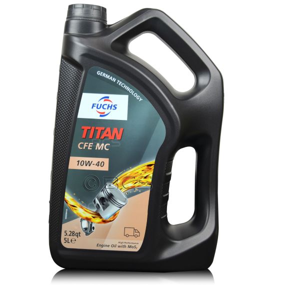 5 litrów FUCHS TITAN CFE MC 10W40 - olej silnikowy z molibdenem - sklep olejefuchs.pl