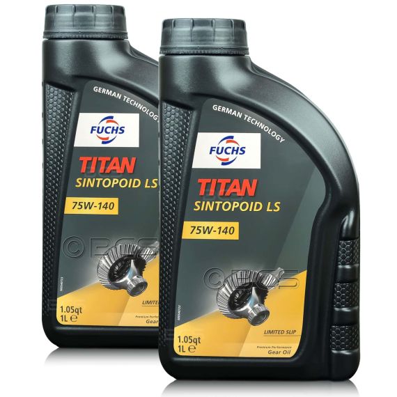 2 litry FUCHS TITAN SINTOPOID LS 75W140 API GL-5 - olej przekładniowy Limited Slip - ZESTAW - TANIEJ, Opakowanie / zestaw: 2 litry (2 x 1 litr) - sklep olejefuchs.pl