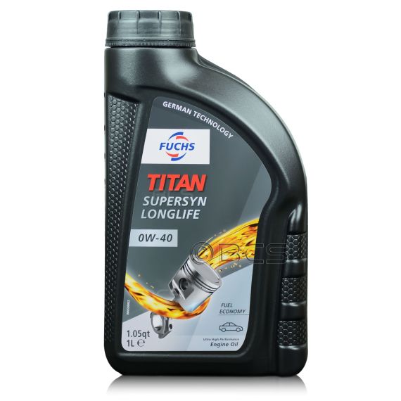 1 litr FUCHS TITAN SUPERSYN LONGLIFE 0W40 - olej silnikowy, Opakowanie / zestaw: 1 litr - sklep olejefuchs.pl