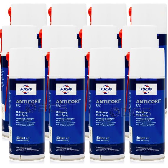 12 sztuk FUCHS ANTICORIT RPC SPRAY - środek antykorozyjny - 400 ml - ZESTAW - TANIEJ, Opakowanie / zestaw: 400 ml SPRAY x 12 - sklep olejefuchs.pl
