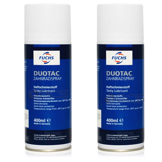2 sztuki FUCHS DUOTAC ZAHNRADSPRAY - smar - 400 ml - ZESTAW - TANIEJ, Opakowanie / zestaw: 400 ml SPRAY x 2 - sklep olejefuchs.pl