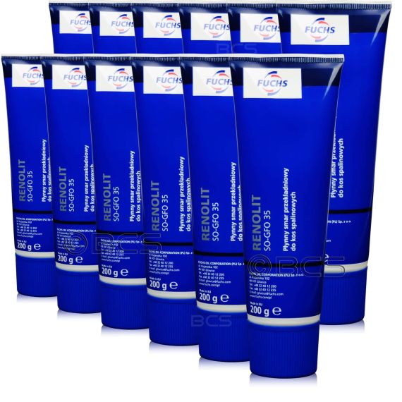 12 sztuk FUCHS RENOLIT SO-GFO 35 - 200 g - smar do kos spalinowych - ZESTAW - TANIEJ, Opakowanie / zestaw: 200 g x 12 - sklep olejefuchs.pl