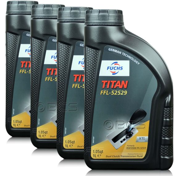 4 litry FUCHS TITAN FFL-52529 (VW G055529) - olej do skrzyń dwusprzęgłowych - ZESTAW - TANIEJ, Opakowanie / zestaw: 4 litry (4 x 1 litr) - sklep olejefuchs.pl