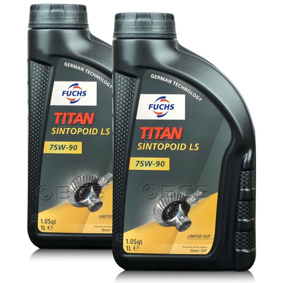 2 litry FUCHS TITAN SINTOPOID LS 75W90 - olej przekładniowy - ZESTAW - TANIEJ, Opakowanie / zestaw: 2 litry (2 x 1 litr) - sklep olejefuchs.pl